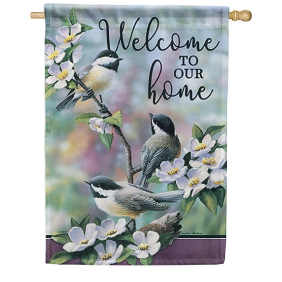 Carson House Flag - Apple Blossom Time, Double Sided 28 x 40 inch
