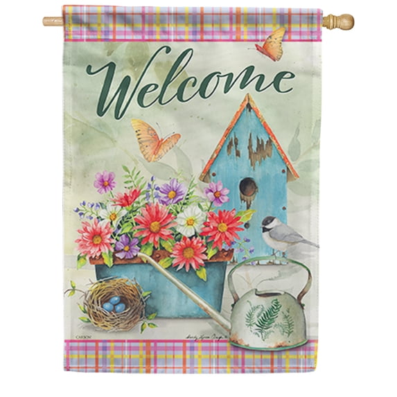 Carson House Flag - Garden Joy, Double Sided 28 x 40 inch