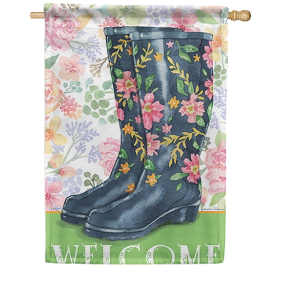 Carson House Flag - Welcome Boots