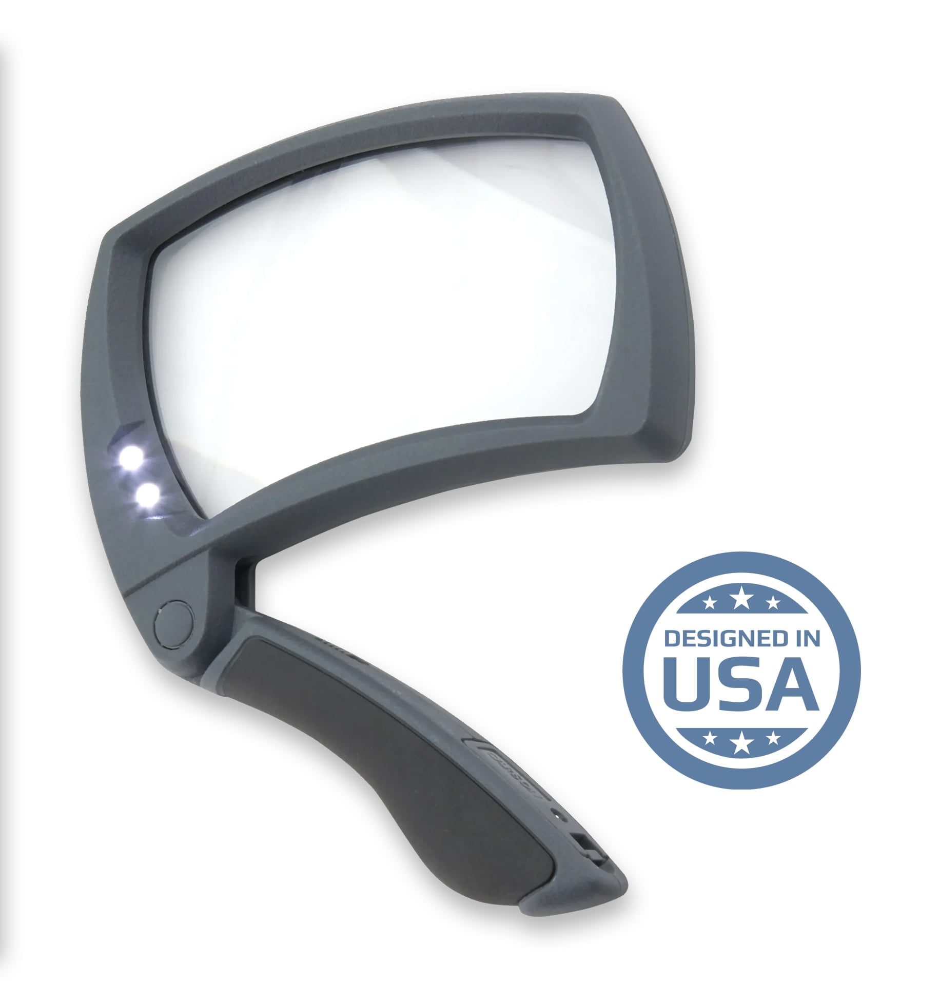 Carson Lighted MagniFold Rectangular Handheld LED Magnifying Glass Great Low Vision Aid for Reading, Hobbies, or Inspections