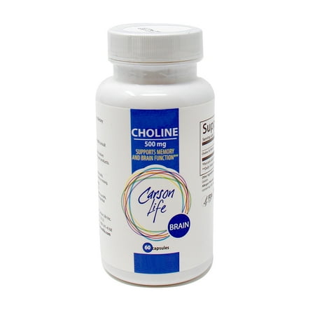 Carson Life Brain Choline Capsules, 500 mg, 60 count