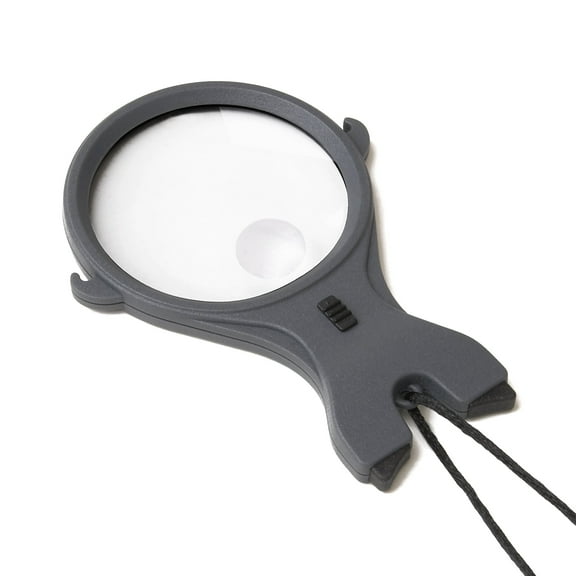 Carson MagniLook™ 2.5x Power Magnifying Glass with Light, Pendant Magnifier, 4.5x Spot Lens (LK-30)
