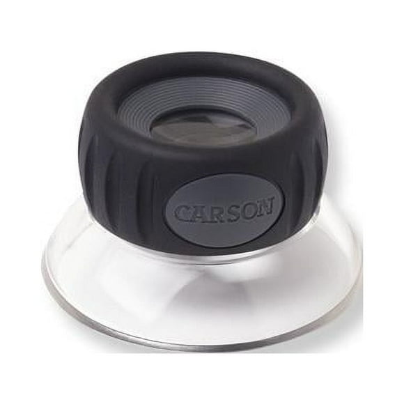 Carson Lumi-Loupe™ Plus 17.5x Magnifying Glas, Focusable Stand Loupe Magnifier (LO-15)