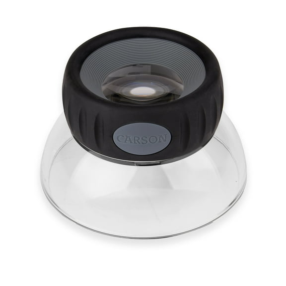 Carson LumiLoupe Plus 5.5x Magnifying Glass, Focusable Stand Loupe Magnifier (LO-06)