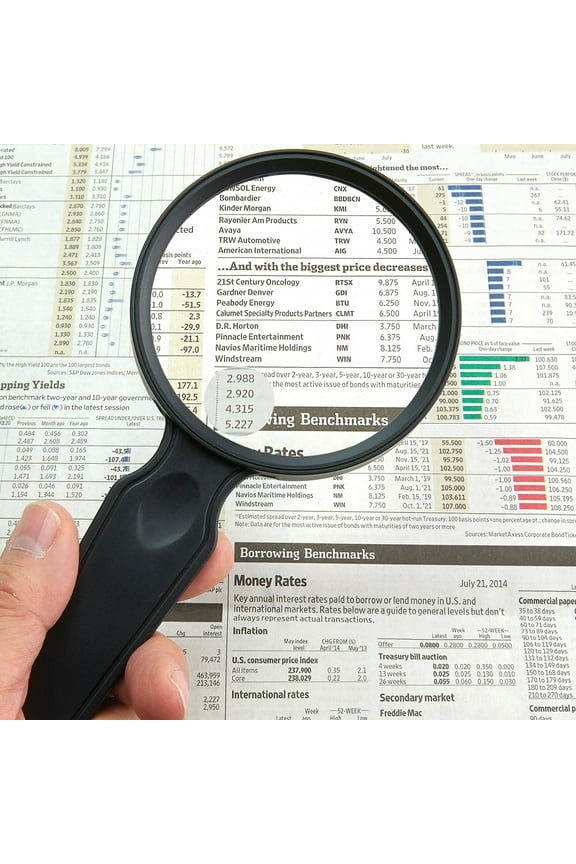 MagniView 2x Handheld Magnifier with 4.5x Spot - 3.5" Acrylic Lens (DS-36)