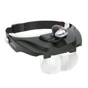 Carson MagniVisor Deluxe Head-Worn Magnifying Glass Visor with 4 Magnifier Lenses 1.5x/2x/2.5x/3x
