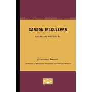 University of Minnesota Pamphlets on Ame Carson McCullers, Book 84, Paperback