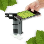 Carson MicroFlip™ 100x-250x LED UV Pocket Microscope with Smartphone Clip