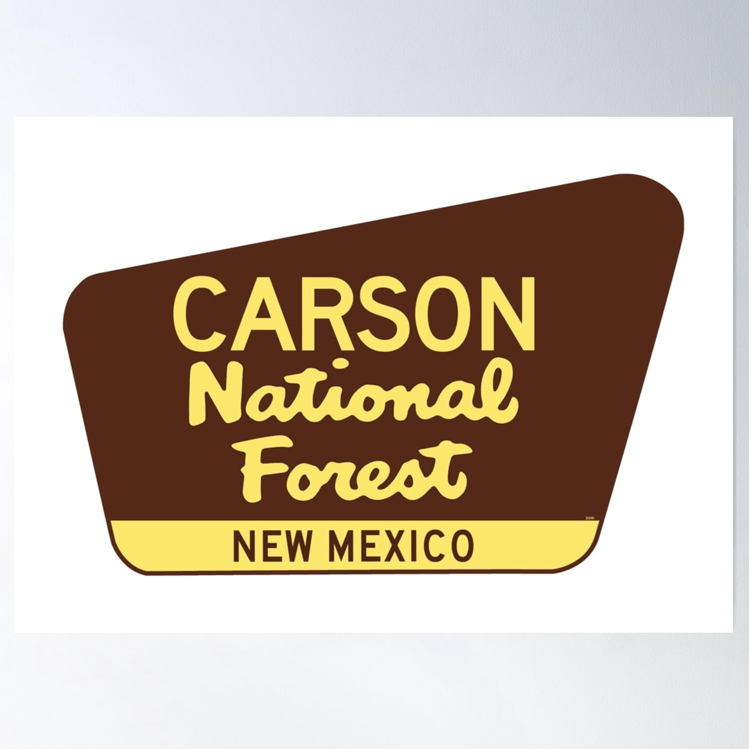 Carson National Forest New Mexico Sign Poster Wall Art, Modern Wall ...