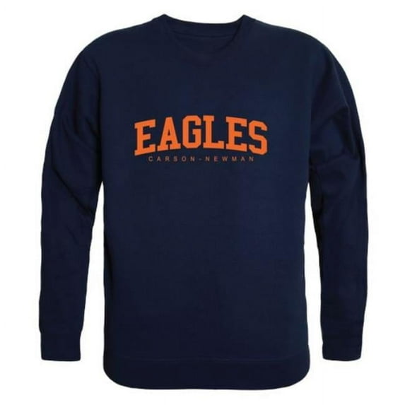 Carson-Newman University Eagles Arch Crewneck Sweatshirt, Navy - Small