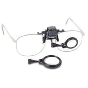 Carson OcuLens 5x / 7x Magnifying Glass, Clip-on Adjustable Eyeglass Magnifier Loupe Set OL-57