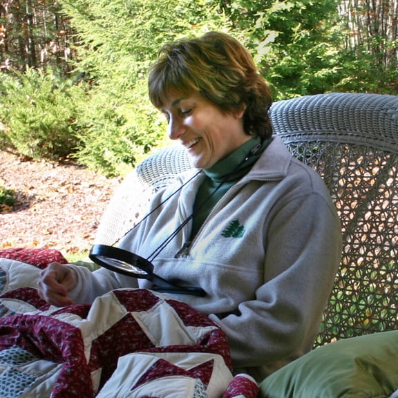 Carson MagniFree 2x Power with 3.5x Spot Lens Hands-Free Crafting Magnifier