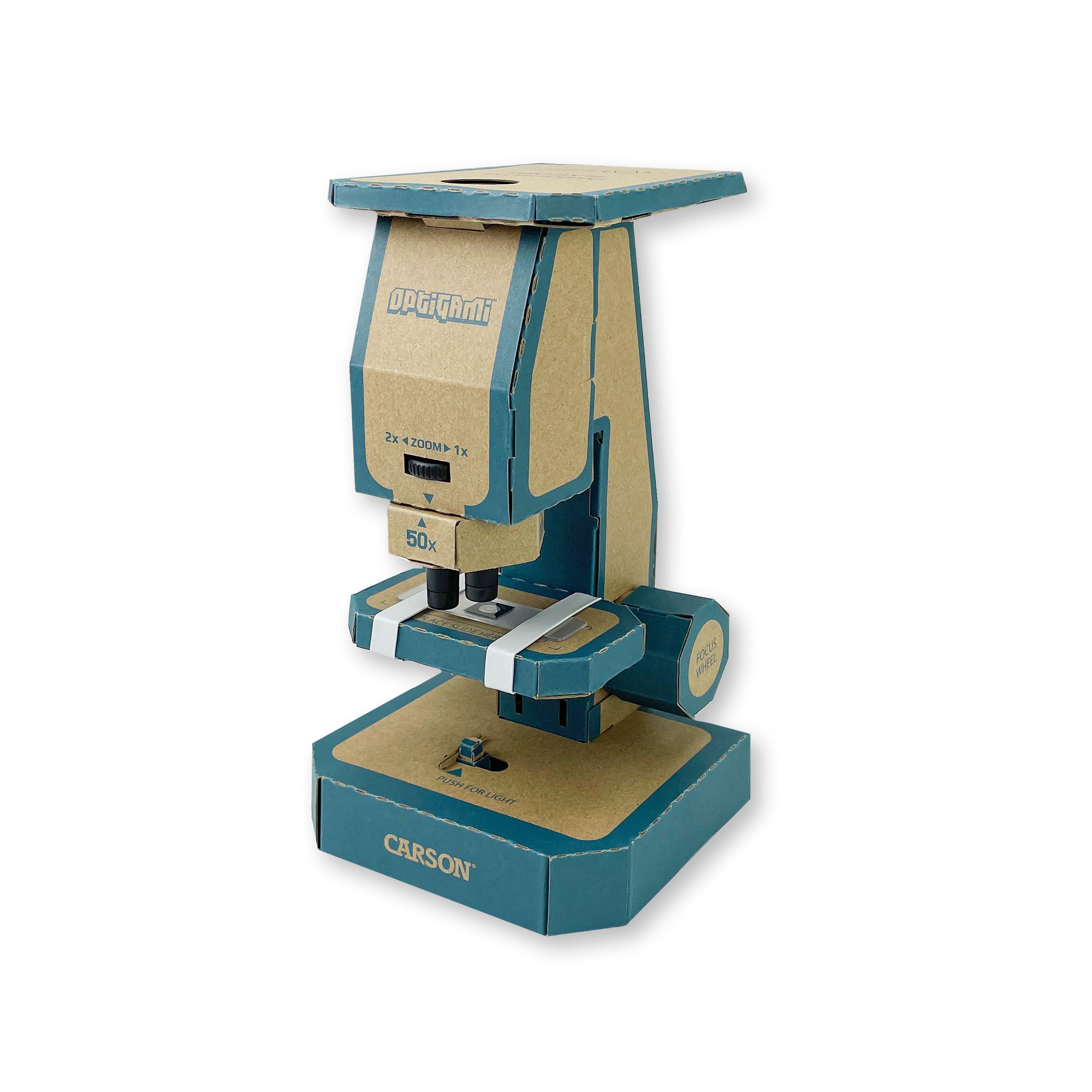 CARSON OG-100 Optigami Build-Your-Own Cardboard Microscope Kit
