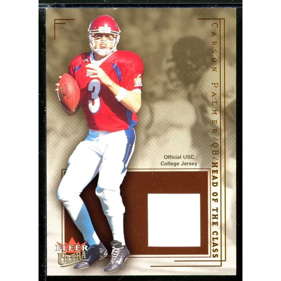 Carson Palmer JSY Rookie Card 2003 Ultra Head of the Class #NNO /1500