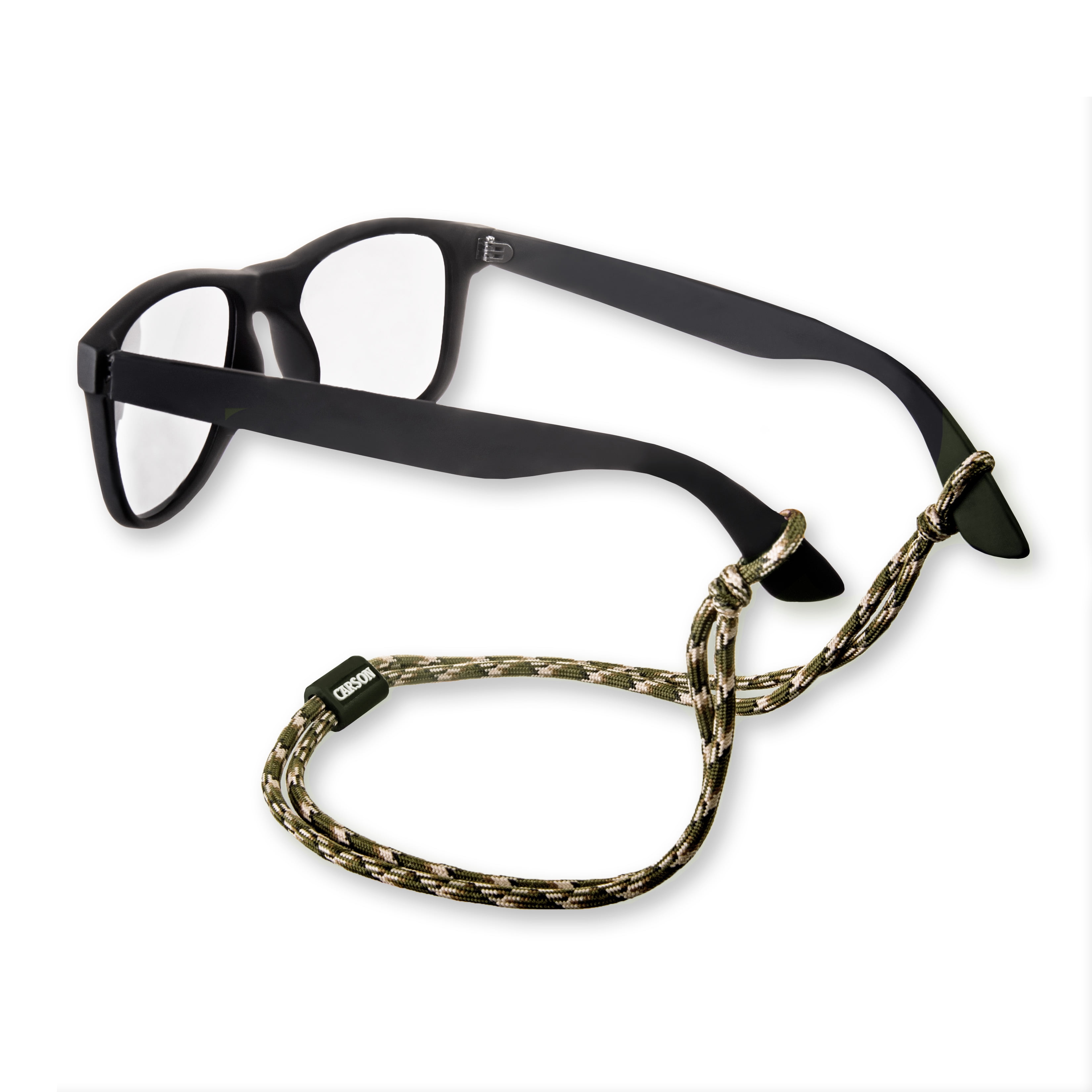 Carson Paracord Eyewear Retainers Forest Camo Tan/Brown/Green/Black