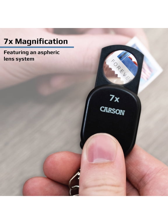 Pop-up Keychain 7x Aspheric Acrylic Lens Magnifier (GN-70)