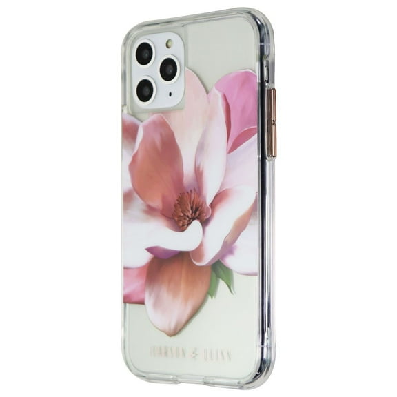 Carson & Quinn Hybrid Case for iPhone 11 Pro & Xs/X - Clear/Rose Gold Magnolia
