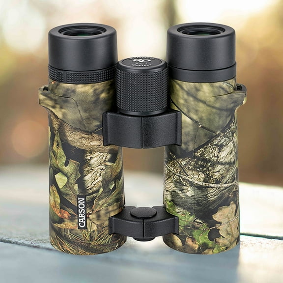 Carson RD Series 10x42mm Open-Bridge Compact Waterproof Binocular- Camouflage