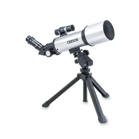 Carson Sky Chaser 70mm Refractor Beginner Telescope with Tabletop Tripod For Kids and Adults with Magnification up to 133.5x for Astronomy and Terrestrial Viewing (SC-450)