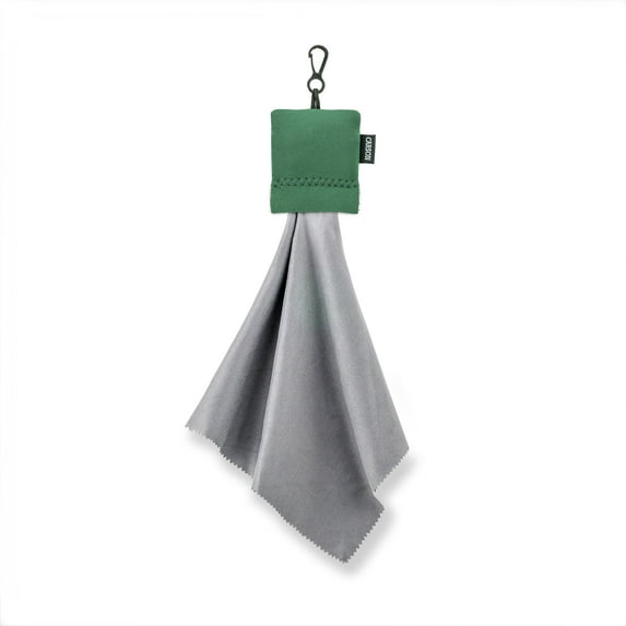 Carson Stuff-It Pro 8″x8″ Microfiber Lens Cloth Cleaning System For Eyeglasses, Smartphones, Tablets, Optics, Lenses, Cameras and More - Green