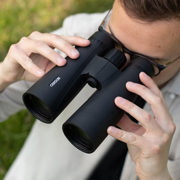 Carson VX Series 12x50mm Full Sized High Definition Waterproof Binoculars, Black (VX-250)