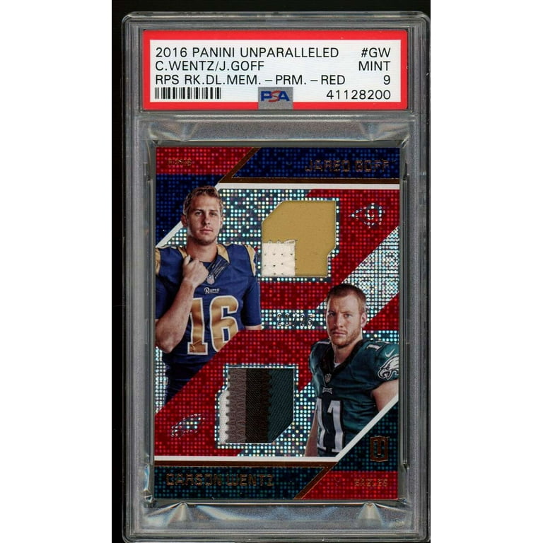 Carson Wentz / Jared Goff Rookie 2016 Panini Unparalleled Jersey