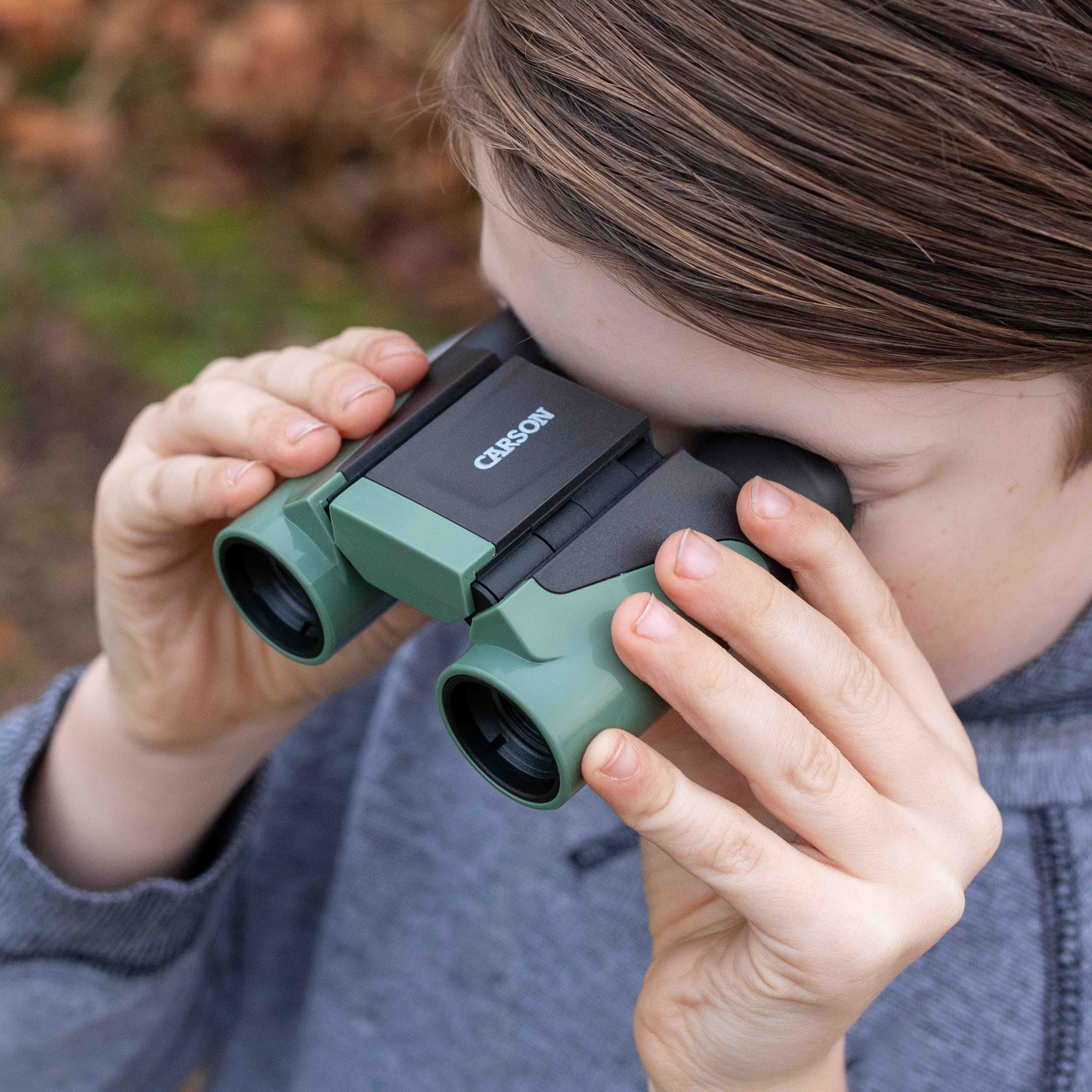 Carson Wildcat Series 7x18mm Focus Free Binoculars for Kids Outdoor Gift for Kids