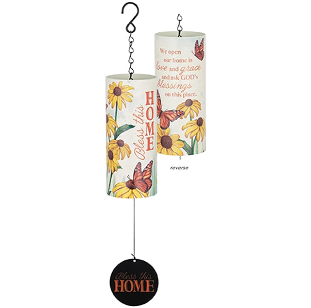 Carson Campana A Vento Sonnet Chime 111,8 Cm, 5 Tubi In Alluminio Con Poesia, Diametro 3,2 Cm - 2