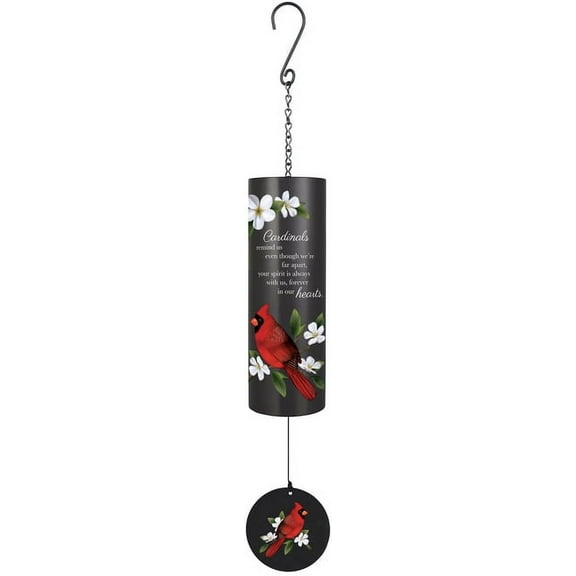Cardinals Cylinder Sonnet Wind Chime, (Hardcover)