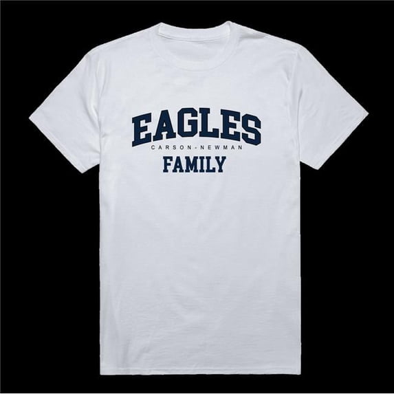 Carson- man University Eagles Family T-Shirt, White - Extra Large