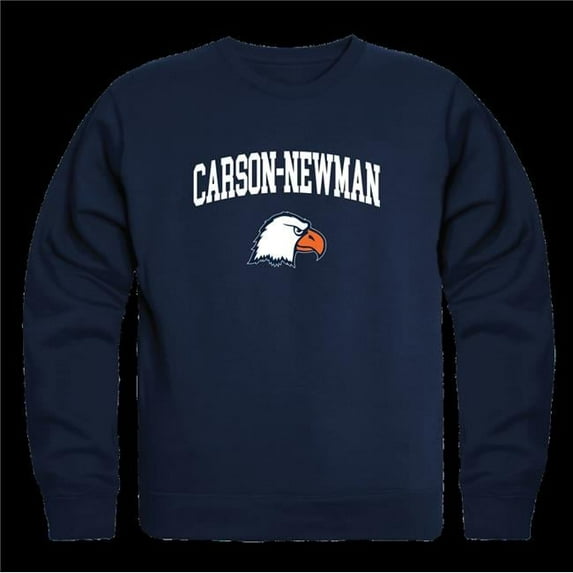 Carson- man University Eagles Seal Crewneck Sweatshirt, Navy - Small