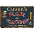 thumbnail image 1 of Carson's Green Bar & Tavern Rustic Sign 12 x 18 Matte Finish Metal 112180047436, 1 of 1