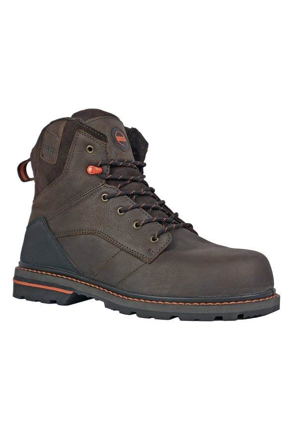 HOSS Men’s Composite Toe Work Boot Slip Resistant EH Carson 6" Brown