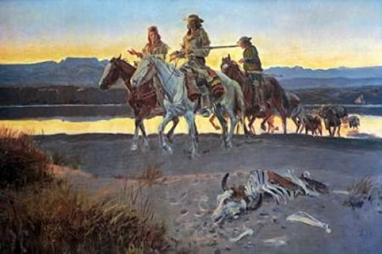Carsons Men Canvas Art - Charles M Russell (12 x 18)