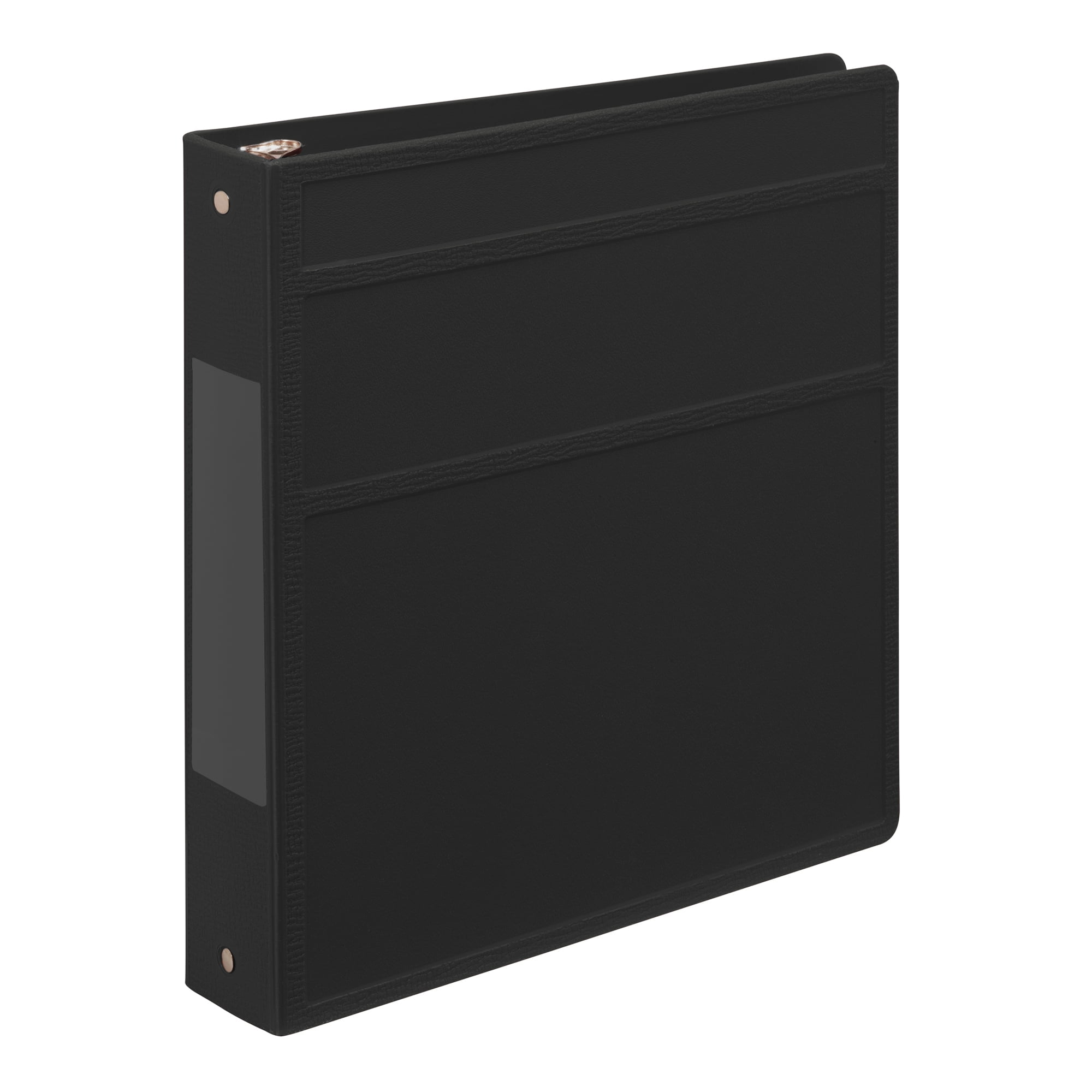 Carstens 1.5- Inch Heavy Duty 3-Ring Binder - Side Opening, Black