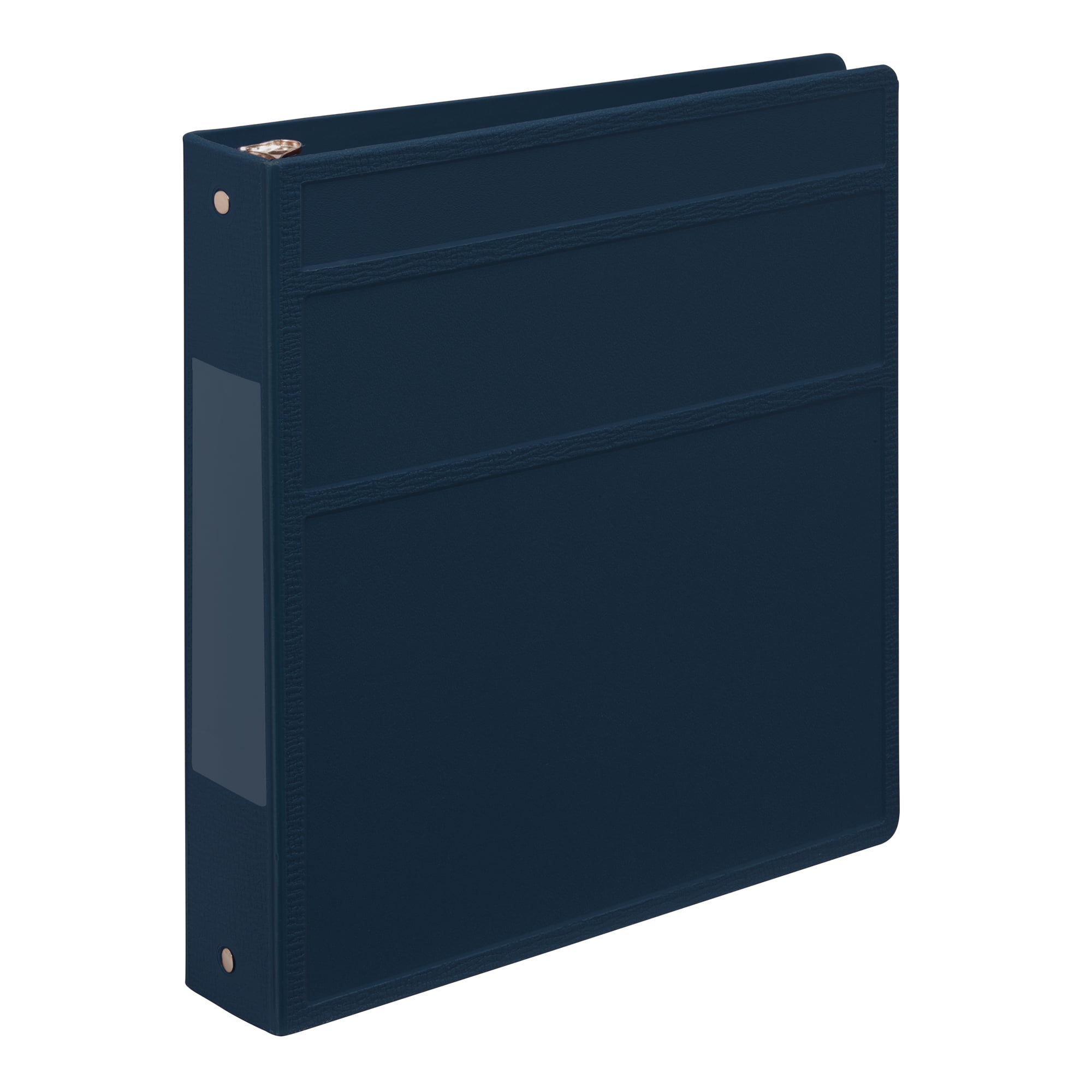 Carstens 1.5- Inch Heavy Duty 3-Ring Binder - Side Opening, Navy Blue