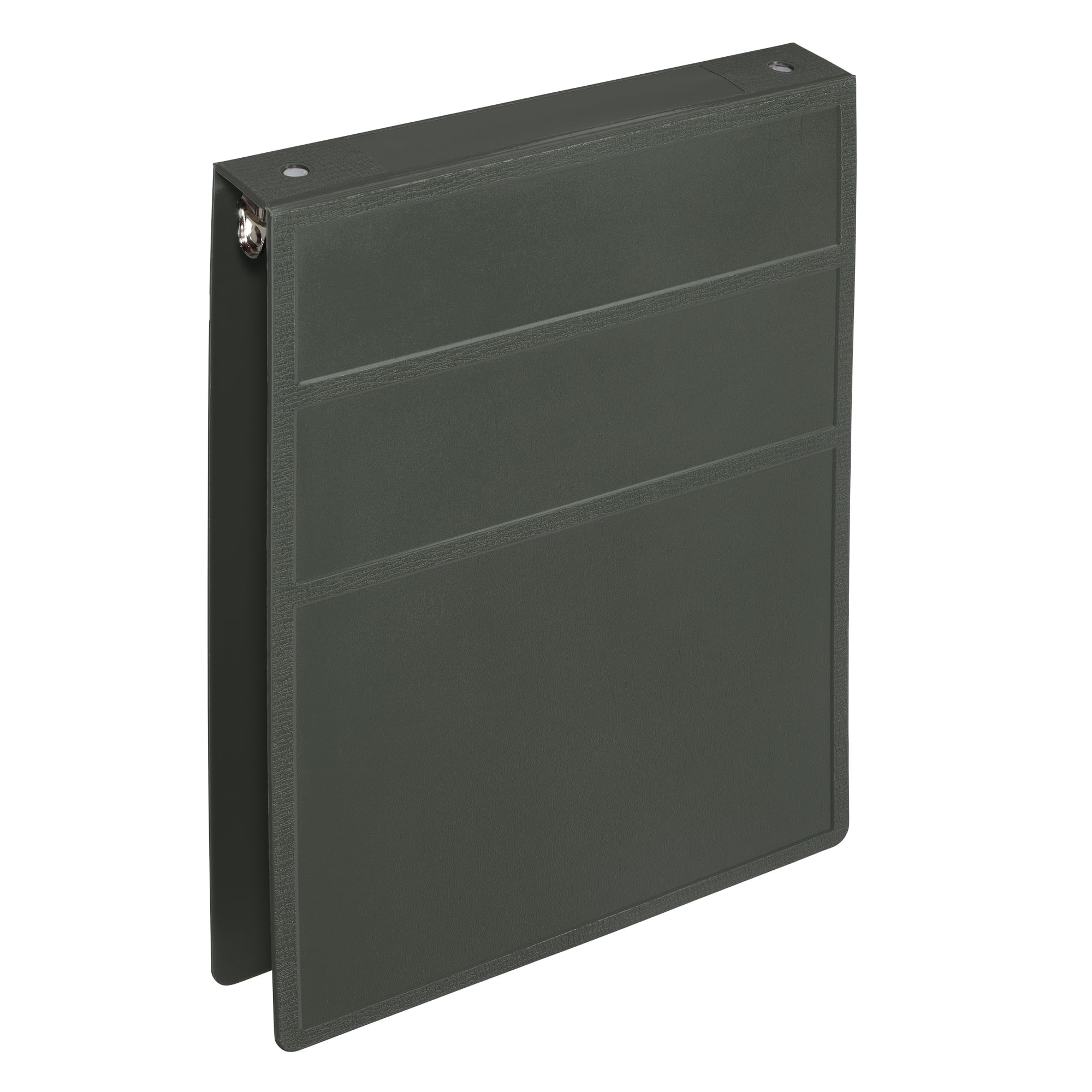 Carstens 1-Inch Heavy Duty 3-Ring Binder -Top Opening, Charcoal Gray