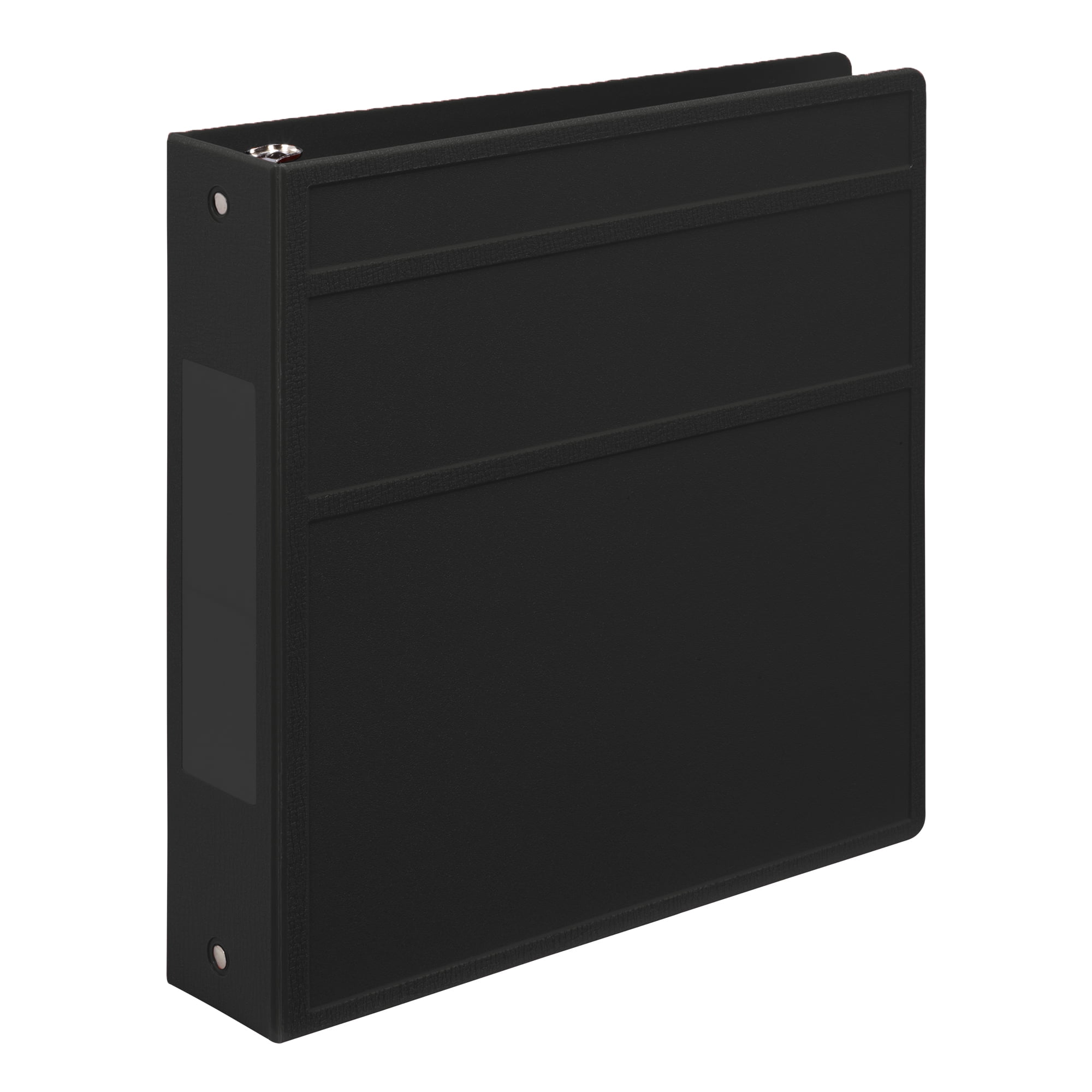 Carstens 2-Inch Heavy Duty 3-Ring Binder - Side Opening, Black
