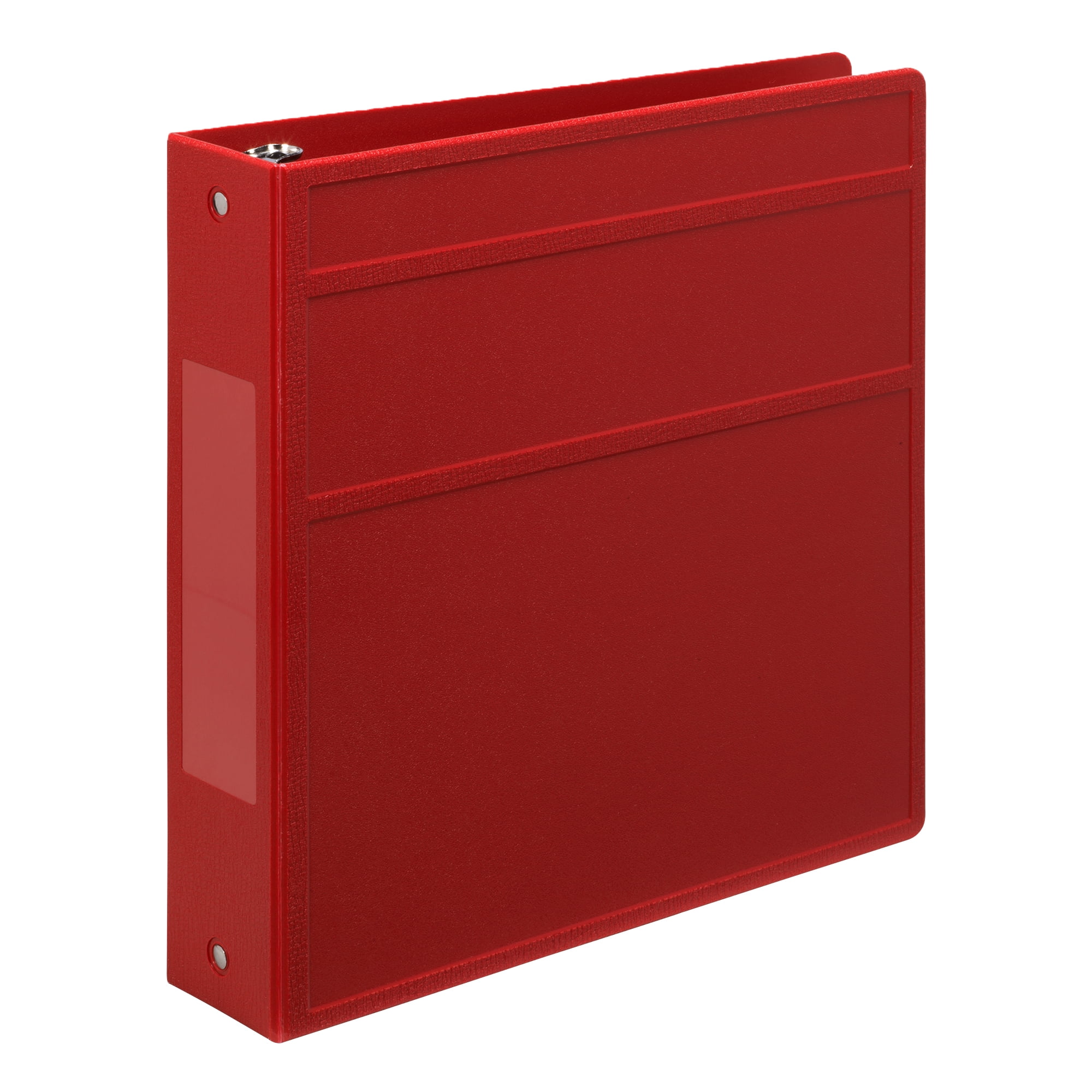 Carstens 2-Inch Heavy Duty 3-Ring Binder - Side Opening, Brick Red