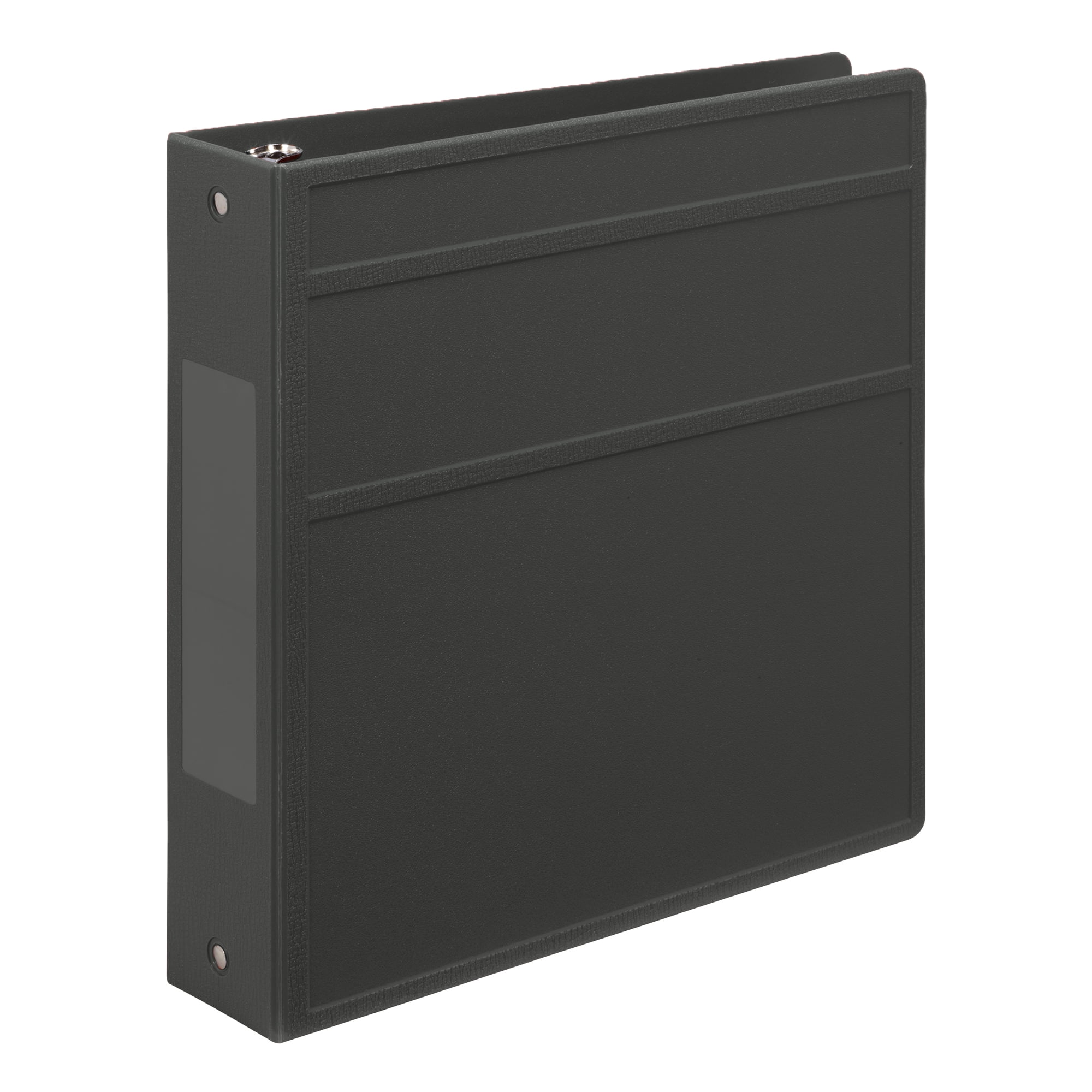 Carstens 2-Inch Heavy Duty 3-Ring Binder - Side Opening, Charcoal Gray