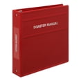 thumbnail image 1 of Carstens 2-Inch Heavy Duty 3-Ring Binder for Disaster Manuals - Side Opening, Brick Red, 1 of 5