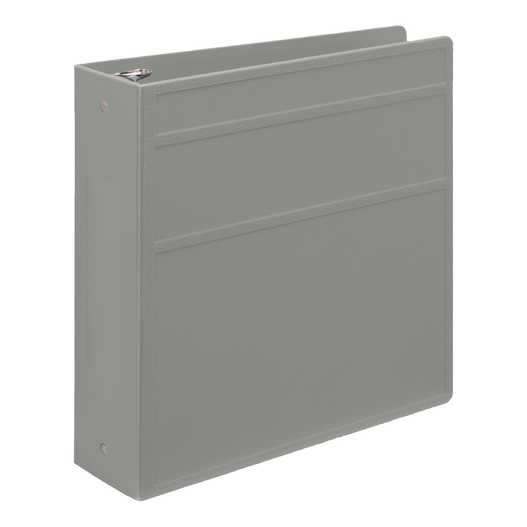 Carstens 3-Inch Heavy Duty 3-Ring Binder - Side Opening, Ash Gray