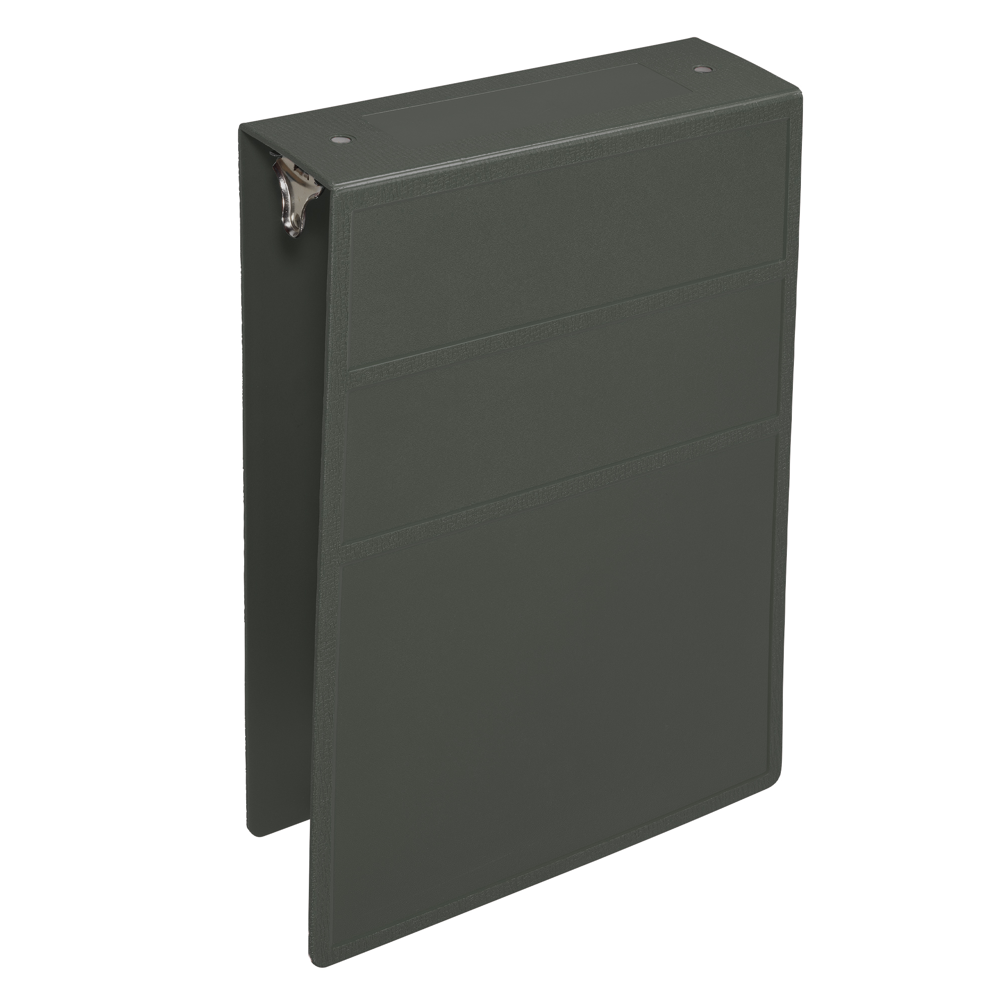 Carstens 3-Inch Heavy Duty 3-Ring Binder - Top Opening, Charcoal Gray