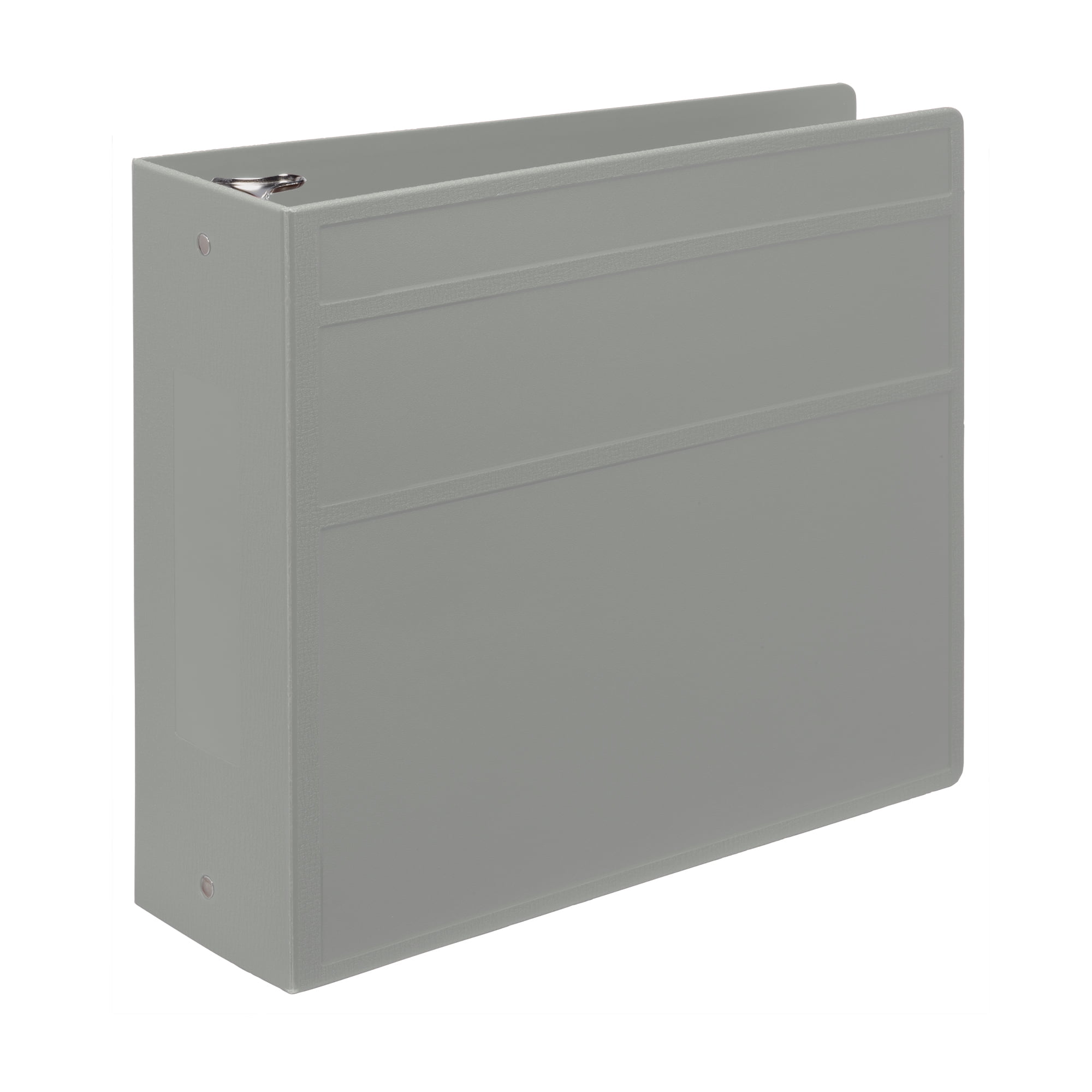 Carstens 4-Inch Heavy Duty 3-Ring Binder - Side Opening, Ash Gray