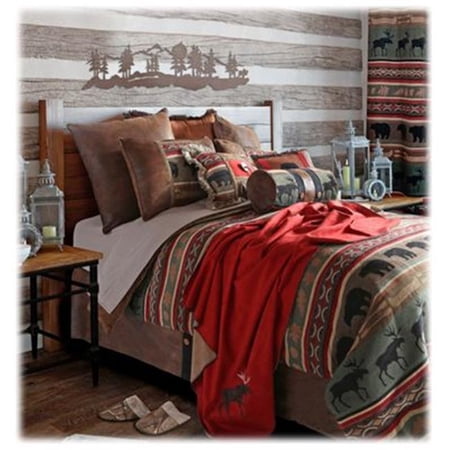 Carstens Backwoods Rustic Cabin Comforter Set, King