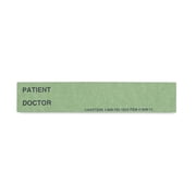 Carstens - Green Patient / Doctor Preprinted ID Cards for 1.5   4  Ring Binder Spines - Pack of 100 1649-02 - Ideal Medical Record Labels for 3 Ring Binders