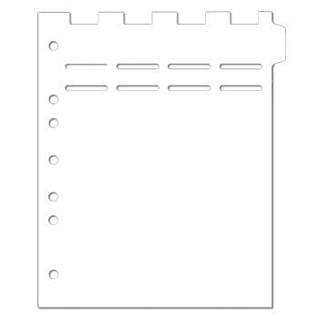 Carstens Heavy Duty Plastic Ring Binder Divider with Pull-Tab Die-Cuts, Side Tab, 1/9 Cut, Tab 1, US Letter, White, Pack of 10 (2618-01) - Ideal Medical Chart Dividers or Index Tabs for 3 Ring Binders