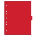 thumbnail image 1 of Carstens - Heavy Duty Plastic Ring Binder Dividers, Side Tab, 1/9 Cut, Tab 5 Position, US Letter, Red, Pack of 10, (2618-05) - Ideal Medical Chart Dividers or Index Tabs for 3 Ring Binders, 1 of 1