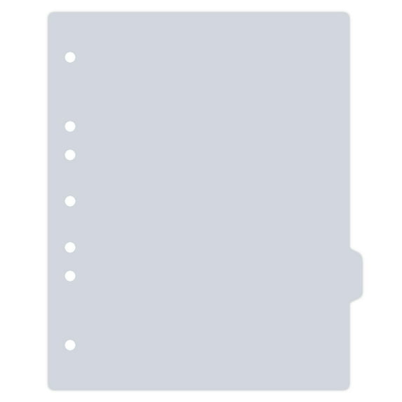 Carstens - Heavy Duty Plastic Ring Binder Dividers, Side Tab, 1/9 Cut, Tab 7 Position, US Letter, Cool Gray, Pack of 10, (2618-16) - Ideal Medical Chart Dividers or Index Tabs for 3 Ring Binders