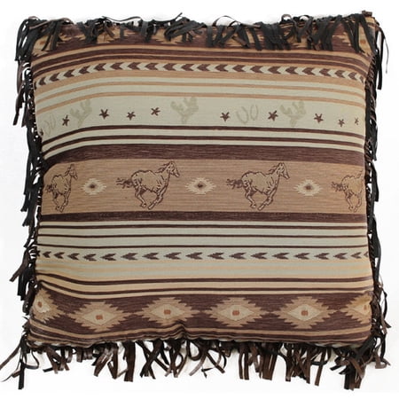Carstens Inc. Brown Mustang Euro Sham